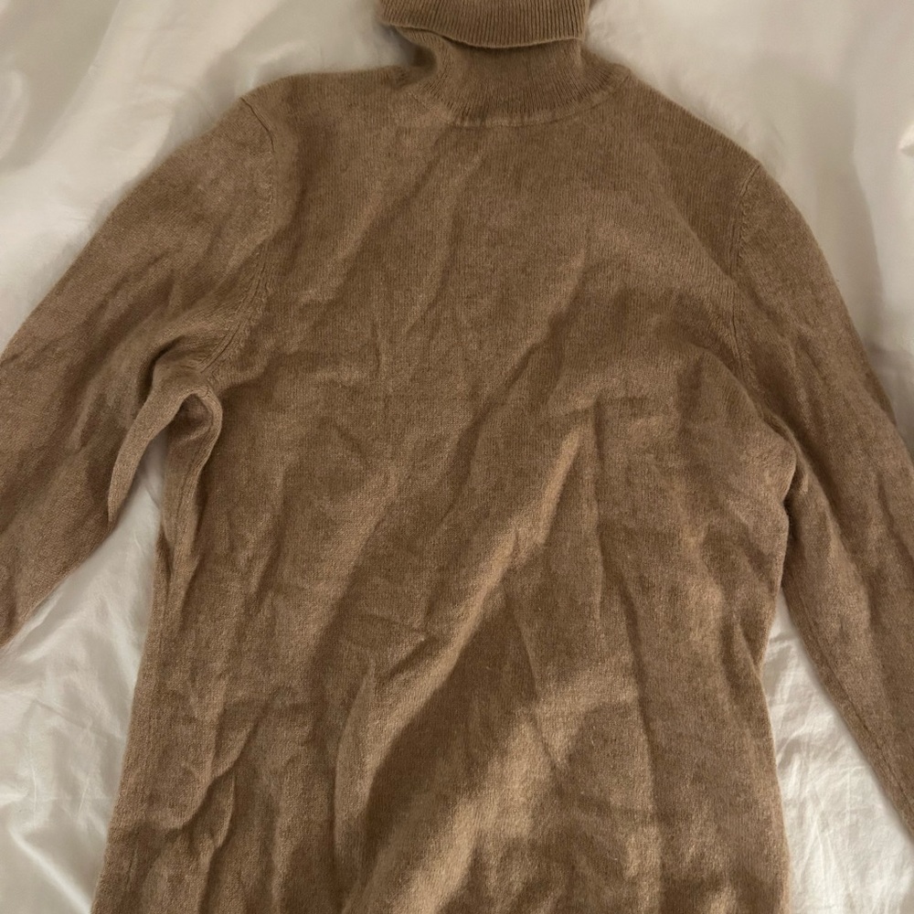 Charter Club Cashmere Turtleneck Sweater in Beige